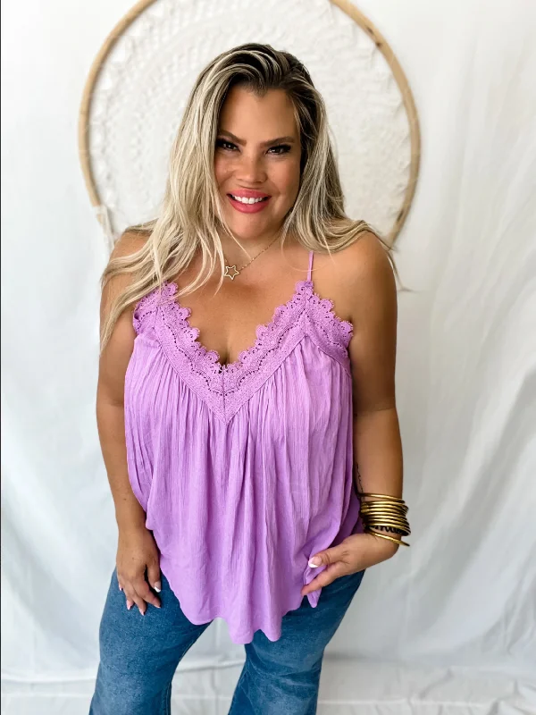 Flowy Leni Lace Tank by Blakeley comfortable tank top