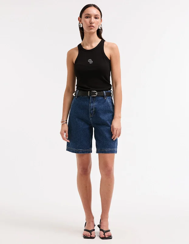 Odin Tank - Black low neck tank