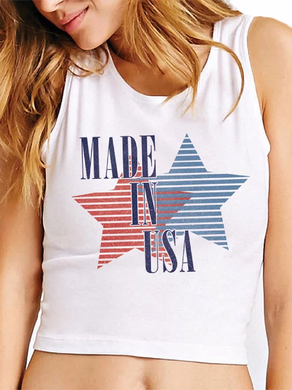 4th & Rose Made In USA Crop Tank flowy tank top