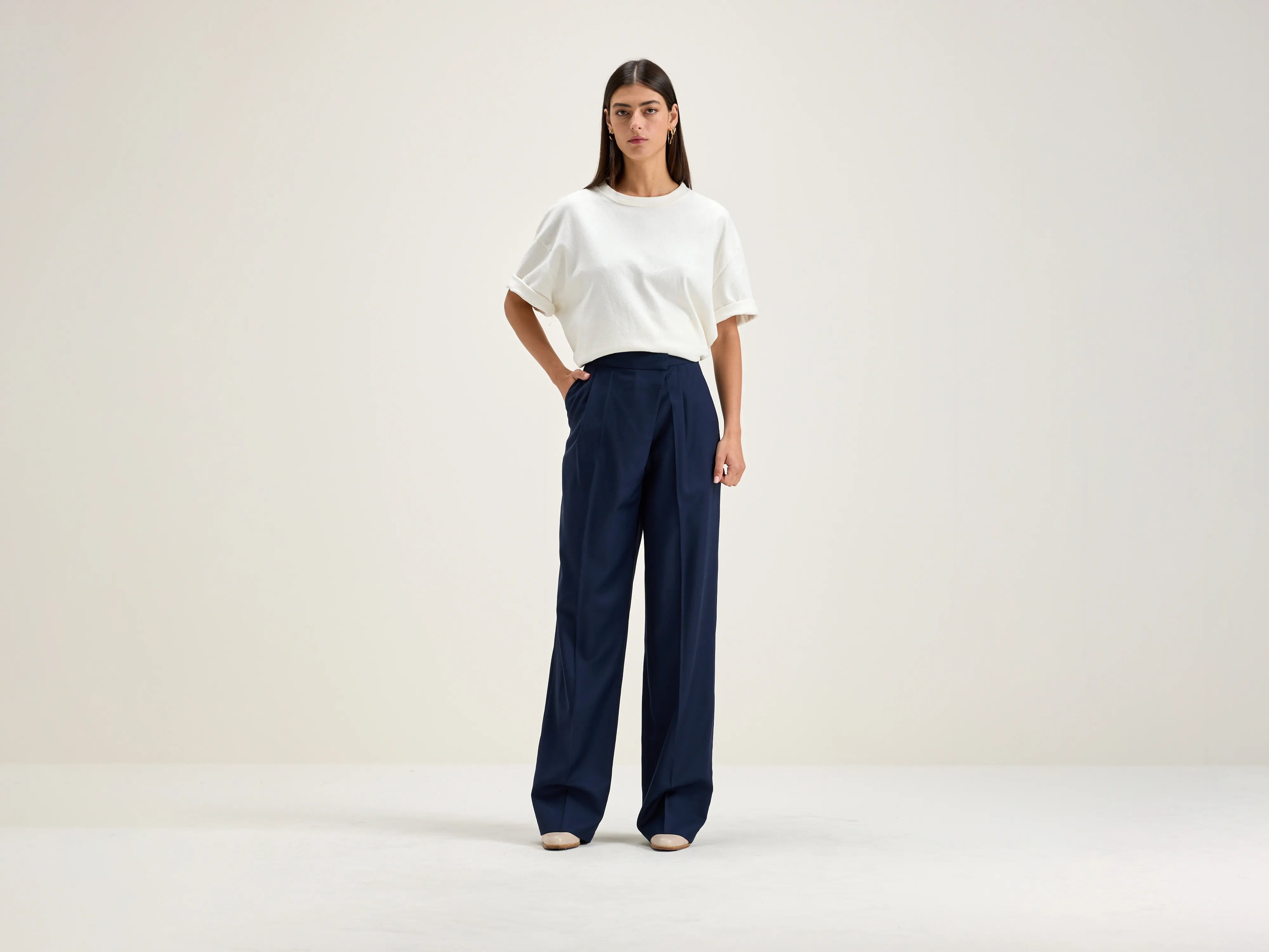 Tom tailored trousers (242 / W / NAVAL) Trousers cozy soft