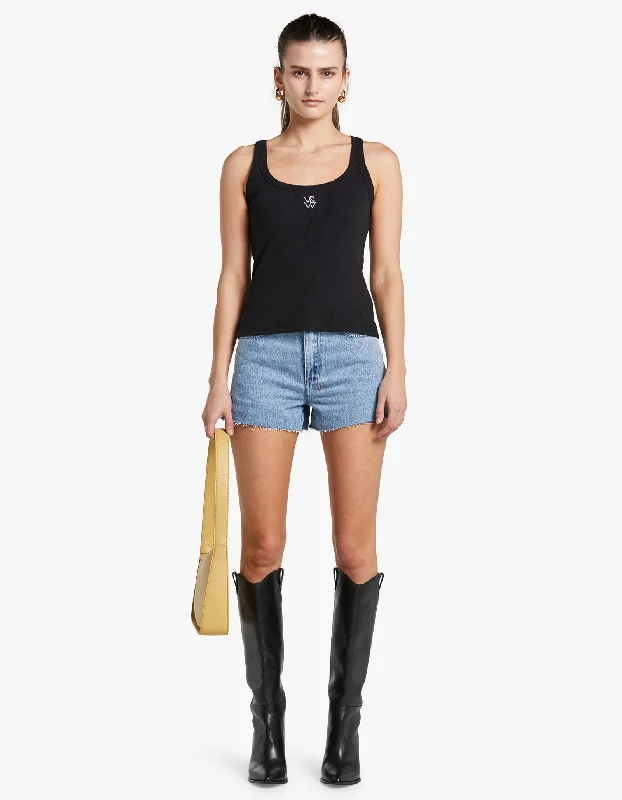 V&W Tank - Black lounge tank top