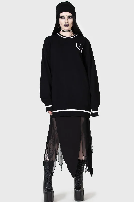 Midnight Games Sweater Hooded Sweater Collared Sweater Shawl Collar