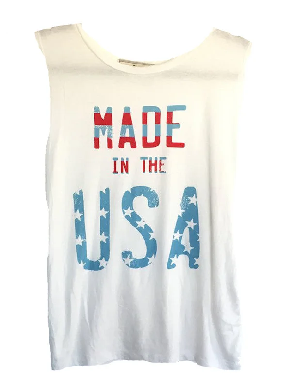 4th & Rose Made In The USA Muscle Tank ribbed tank top