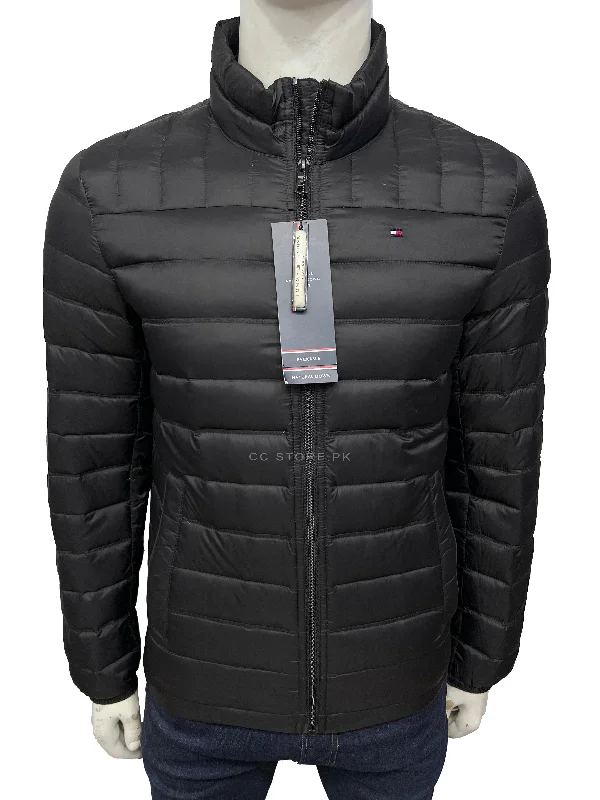 TH Packable Duck Down Black Puffer Jacket Denim Jacket Leather Jacket Suede Jacket
