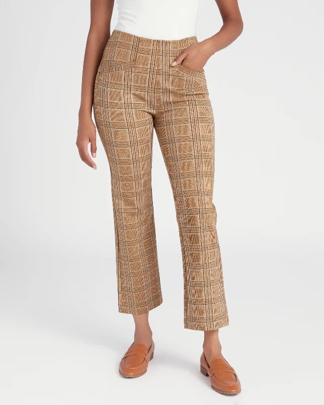 Stella Plaid Kick Flare Trousers Trousers Culottes Wide Leg