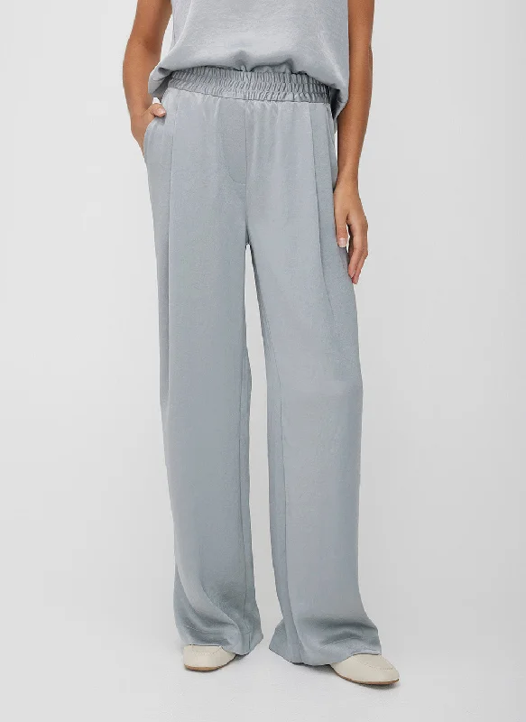 Ecosatin High Rise Trousers Trousers fashionable trendy