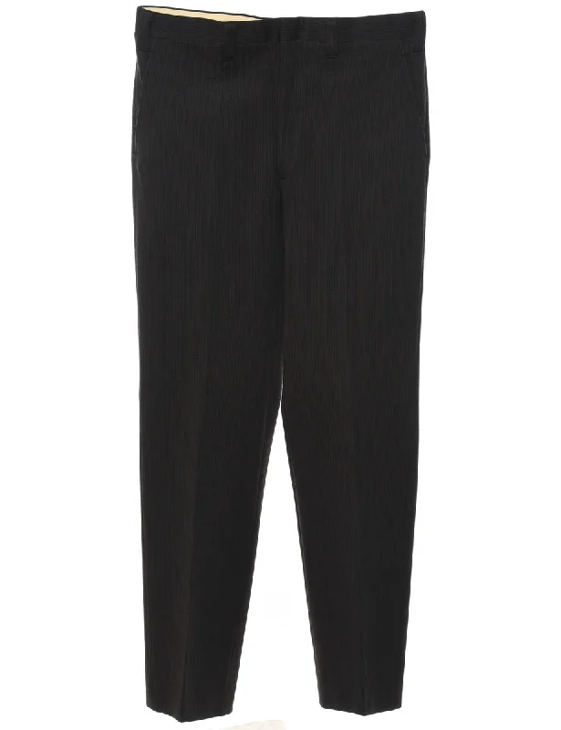 1970s Classic Black Trousers - W36 L32 Trousers Chinos Classic
