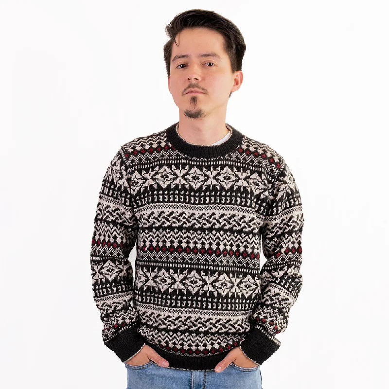 Alpaca Navidad Sweater High Neck Crew Neck V-Neck