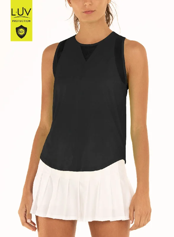 Ladies Lucky In Love Chill Out Tank ribbed tank top