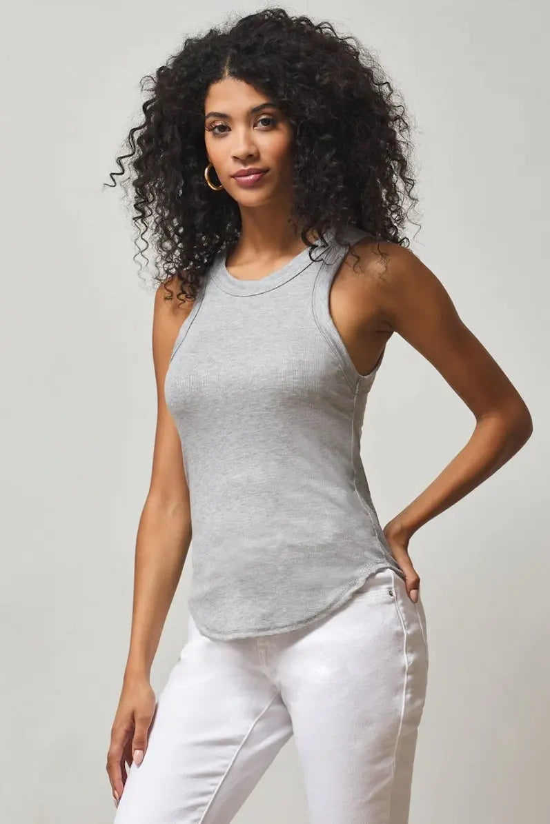 Racer Front Tank cold shoulder tank