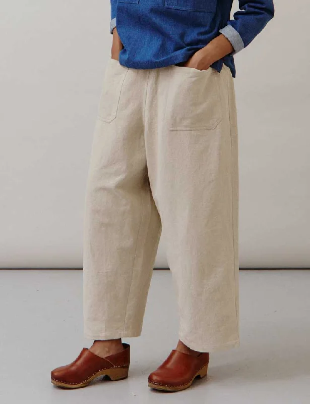 Sideline Tilsy Trousers Oat Trousers Handmade Artisanal
