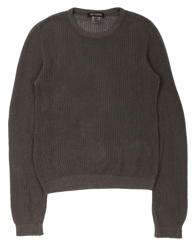 Fishnet Sweater Fitted Loose Oversized