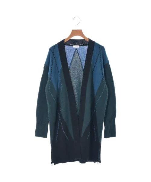 AKRIS punto Cardigans Mesh Cardigan Canvas Denim