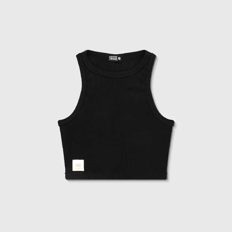 Tank Top En Rib - Negro breathable tank top