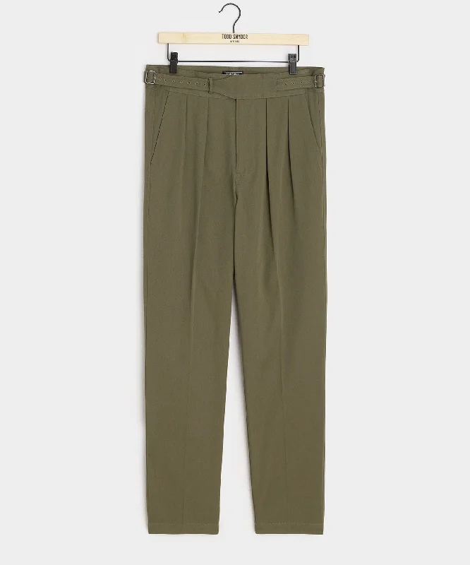 Italian Lightweight Cotton Gurkha Trouser Trousers Print Floral