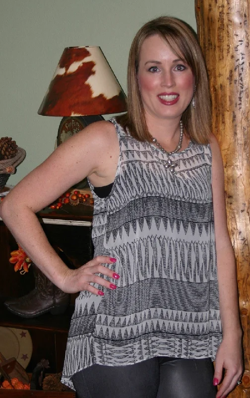 Fabulously Tribal Tank gold tank top