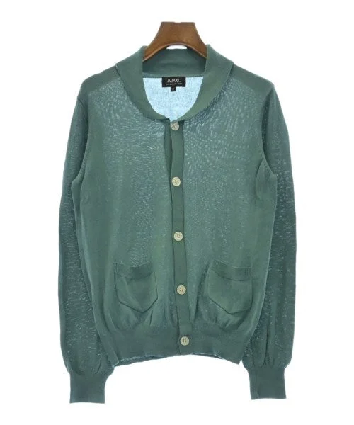 A.P.C. Cardigans Mesh Cardigan Canvas Denim