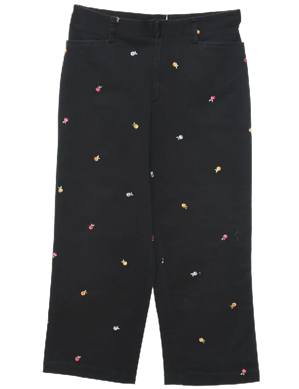 Black Trousers - W30 L24 Trousers Leisure Comfortable